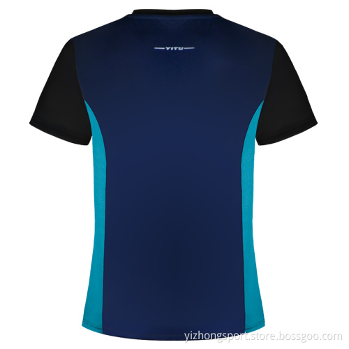 Moisture Wicking Dry Fit T-shirt Kontraktsfärg